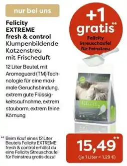 ZOO & Co Felicity EXTREME fresh & control Klumpenbildende Katzenstreu mit Frischduft Angebot