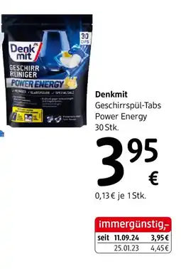 dm Denkmit Geschirrspül-Tabs Power Energy Angebot