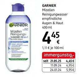dm GARNIER Mizellen Reinigungwasser empfindliche Augen & Haut Angebot