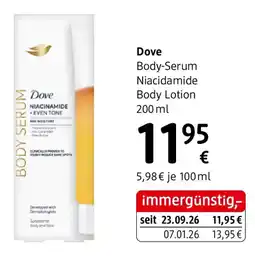 dm Dove Body-Serum Niacidamide Body Lotion Angebot