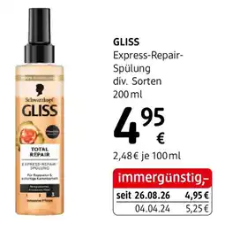 dm GLISS Express-Repair- Spülung Angebot
