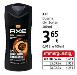 dm AXE Dusche Angebot