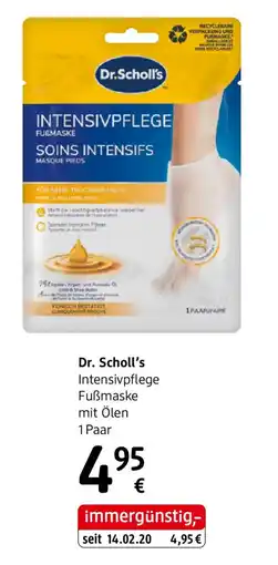 dm Dr. Scholl's Intensivpflege Fuẞmaske mit Ölen Angebot