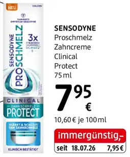 dm SENSODYNE Proschmelz Zahncreme Clinical Protect Angebot