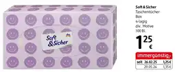 dm Soft & Sicher Taschentücher Box Angebot