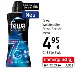 dm fewa Weichspüler Fresh Breeze Angebot