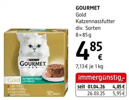 dm GOURMET Gold Katzennassfutter Angebot