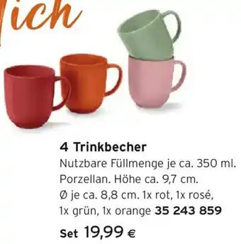 4 Trinkbecher