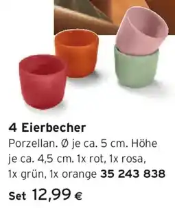 Tchibo Eduscho 4 Eierbecher Angebot