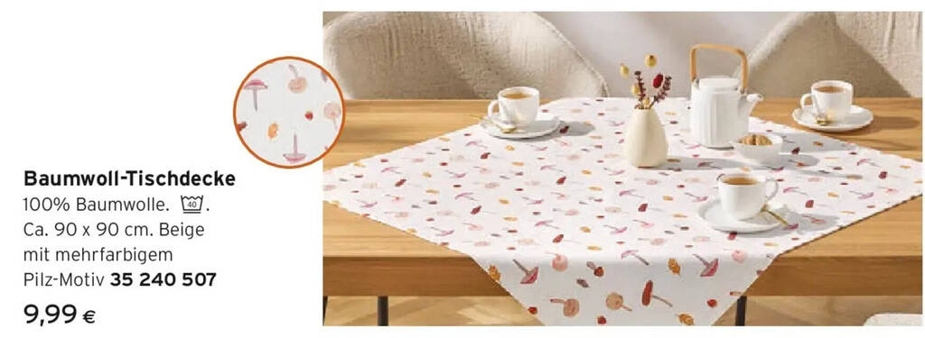 Baumwoll-Tischdecke Angebot bei Tchibo Eduscho