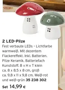 Tchibo Eduscho 2 LED-Pilze Angebot