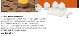 Tchibo Eduscho Akku-Tischleuchten-Set Angebot