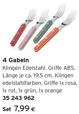 Tchibo Eduscho 4 Gabeln Angebot