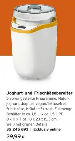 Tchibo Eduscho Joghurt-und-Frischkäsebereiter Angebot