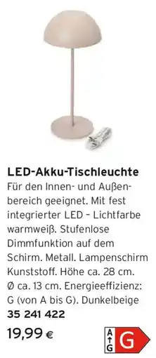 Tchibo Eduscho LED-Akku-Tischleuchte Angebot