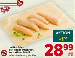 Billa Ja! Natürlich Bio-Hendl-Innenfilet vom Wiesenhendl Angebot