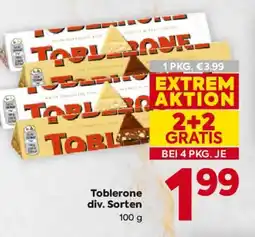 Billa Toblerone Angebot