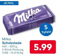 T&G Milka Schokolade Angebot