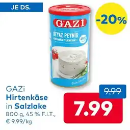 T&G GAZi Hirtenkäse in Salzlake Angebot