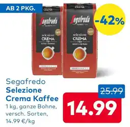 T&G Segafredo Selezione Crema Kaffee Angebot