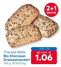T&G Therese Molk Bio Khorasan Dreisaatweckerl Angebot