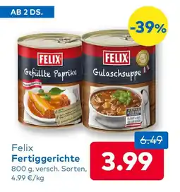 T&G Felix Fertiggerichte Angebot