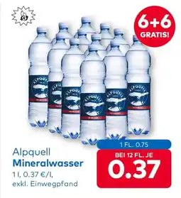 T&G Alpquell Mineralwasser Angebot