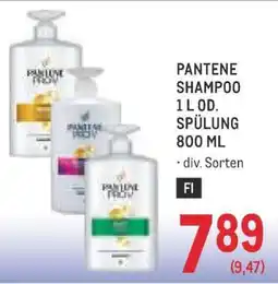Metro PANTENE SHAMPOO 1 L OD. SPÜLUNG 800 ML Angebot