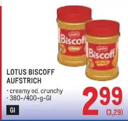 Metro LOTUS BISCOFF AUFSTRICH Angebot