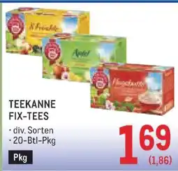 Metro TEEKANNE FIX-TEES Angebot
