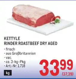 Metro Kettyle Rinder Roastbeef Dry Aged Angebot