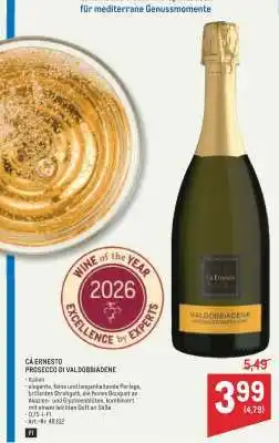 Metro CÀ ERNESTO PROSECCO DI VALDOBBIADENE Angebot