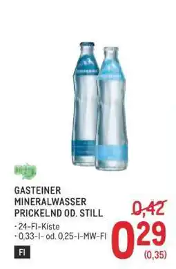 Metro Gasteiner Mineralwasser Prickelnd od. Still Angebot