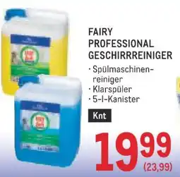 Metro FAIRY PROFESSIONAL GESCHIRRREINIGER Angebot