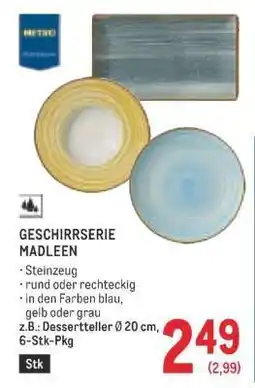 Metro GESCHIRRSERIE MADLEEN Angebot