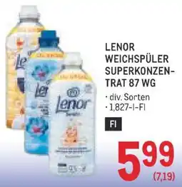 Metro LENOR WEICHSPÜLER SUPERKONZENTRAT 87 WG Angebot