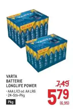 Metro VARTA BATTERIE LONGLIFE POWER Angebot