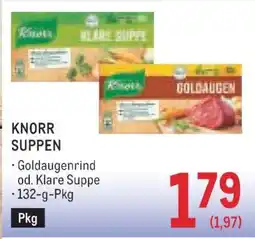 Metro KNORR SUPPEN Angebot