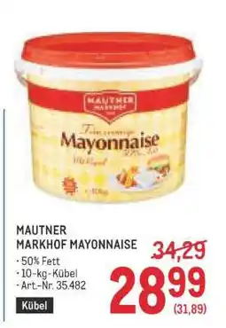 Metro MAUTNER MARKHOF MAYONNAISE Angebot