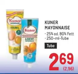 Metro Kuner Mayonnaise Angebot