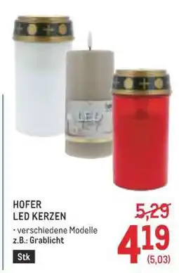 Metro HOFER LED KERZEN Angebot