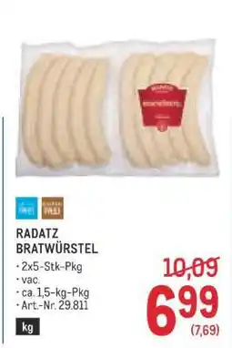 Metro RADATZ BRATWÜRSTEL Angebot