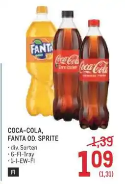 Metro Coca-Cola Fanta od. Sprite Angebot