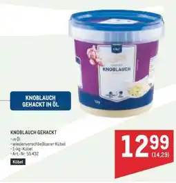 Metro KNOBLAUCH GEHACKT IN ÖL Angebot