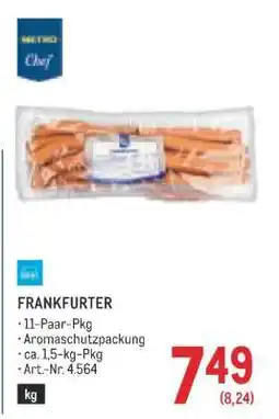 Metro FRANKFURTER Angebot