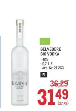 Metro Belvedere BIO Vodka Angebot