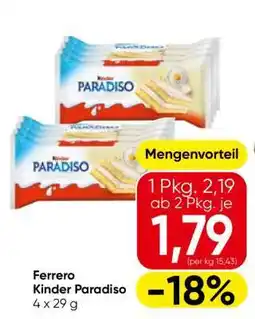 Eurospar Ferrero Kinder Paradiso Angebot