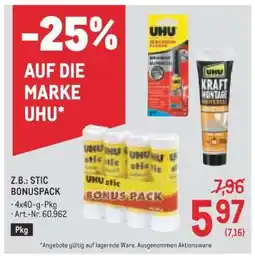 Metro UHU STIC BONUSPACK Angebot
