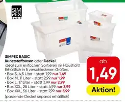 Eurospar SIMPEX BASIC Kunststoffboxen oder Deckel Angebot