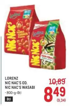 Metro Lorenz Nic Nac's od. Nic Nac's Wasabi Angebot